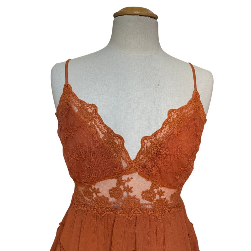 Venus Lace Babydoll Whimsigoth Tank Top Sheer Tiered Cami Coquette Fairy Y2K-8 - Picture 2 of 15